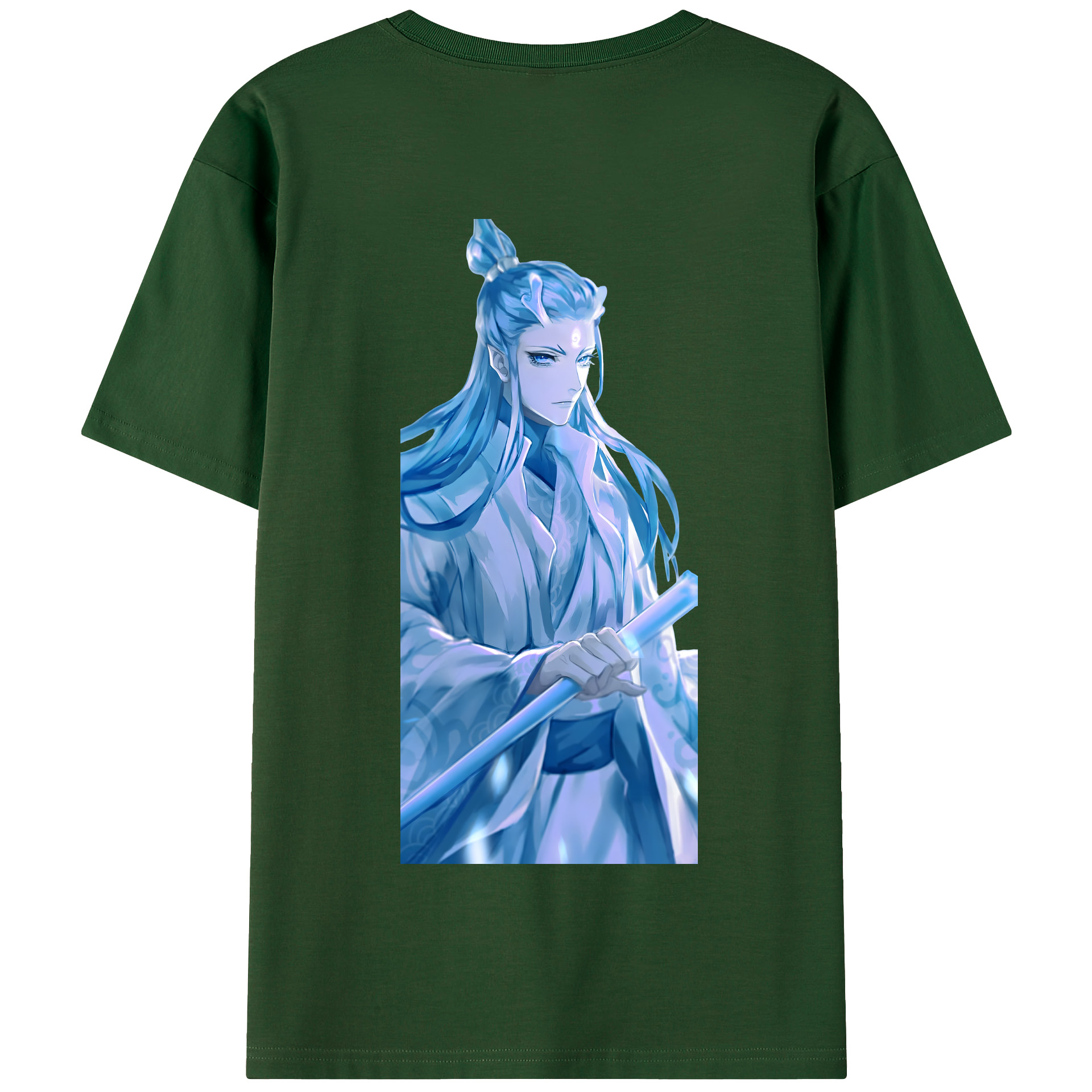 （画像用） Ne Zha 2 ナタ 魔童の大暴れ 綿100％半袖Tシャツ（背面プリント）
